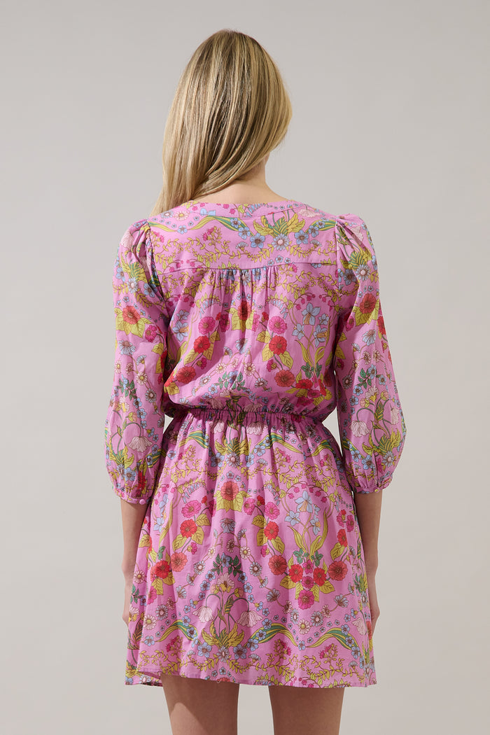 Ramsie Floral Melany Shift Mini Dress