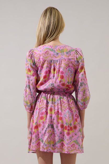Ramsie Floral Melany Shift Mini Dress