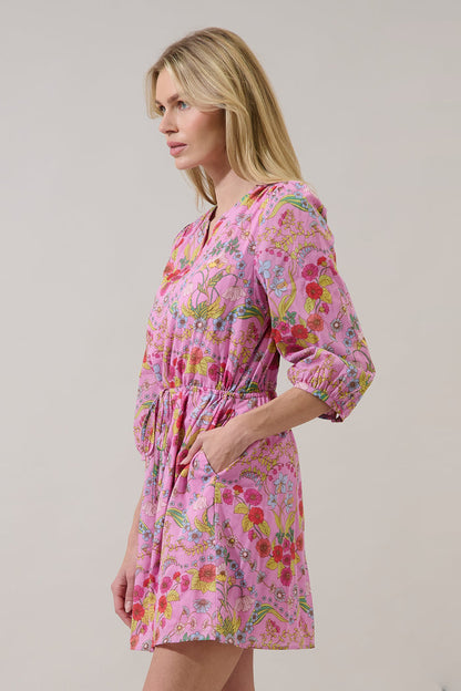 Ramsie Floral Melany Shift Mini Dress