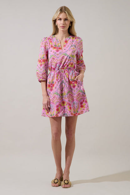 Ramsie Floral Melany Shift Mini Dress