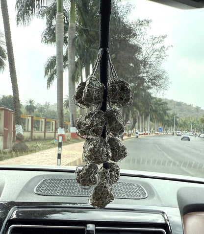 Raw Pyrite Cluster Crystal Hanger | Car Accessories