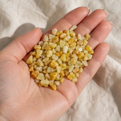 Raw Yellow Aventurine Crystal Chips.