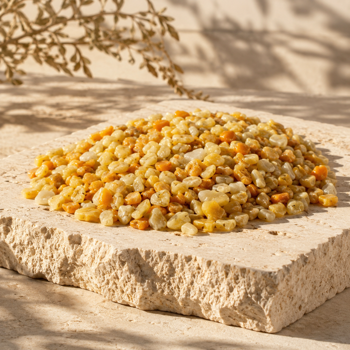 Raw Yellow Aventurine Crystal Chips.