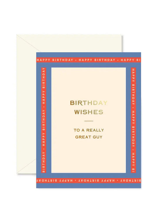 Really Great Guy Birthday Card