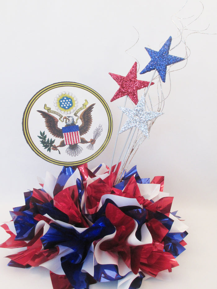 Red, Silver & Blue Stars
