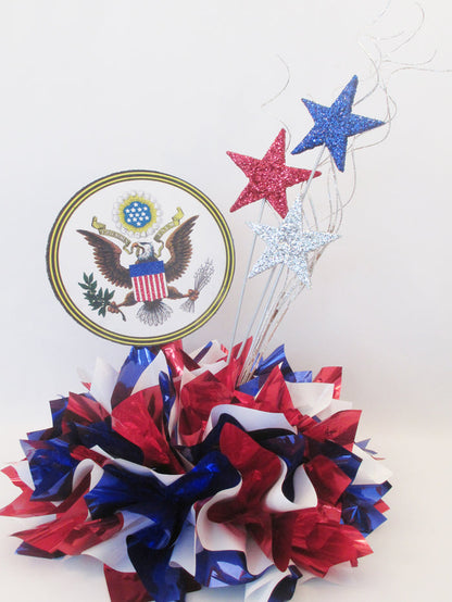 Red, Silver & Blue Stars