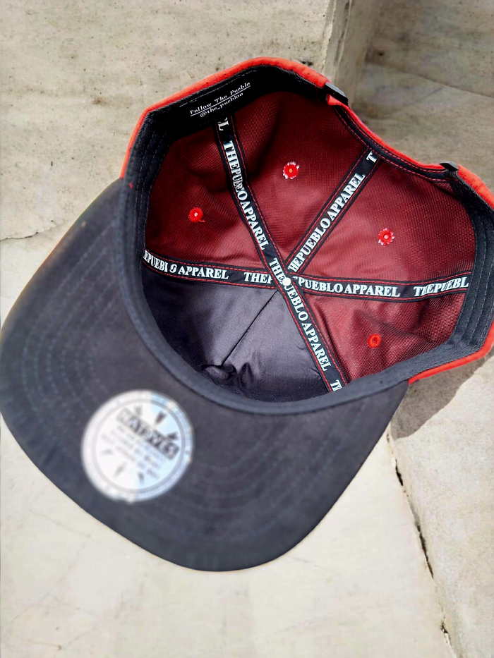 Red Suede Natives Snapback