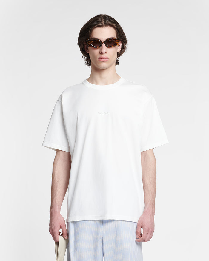Reece - Embroidered T-shirt  - Off White