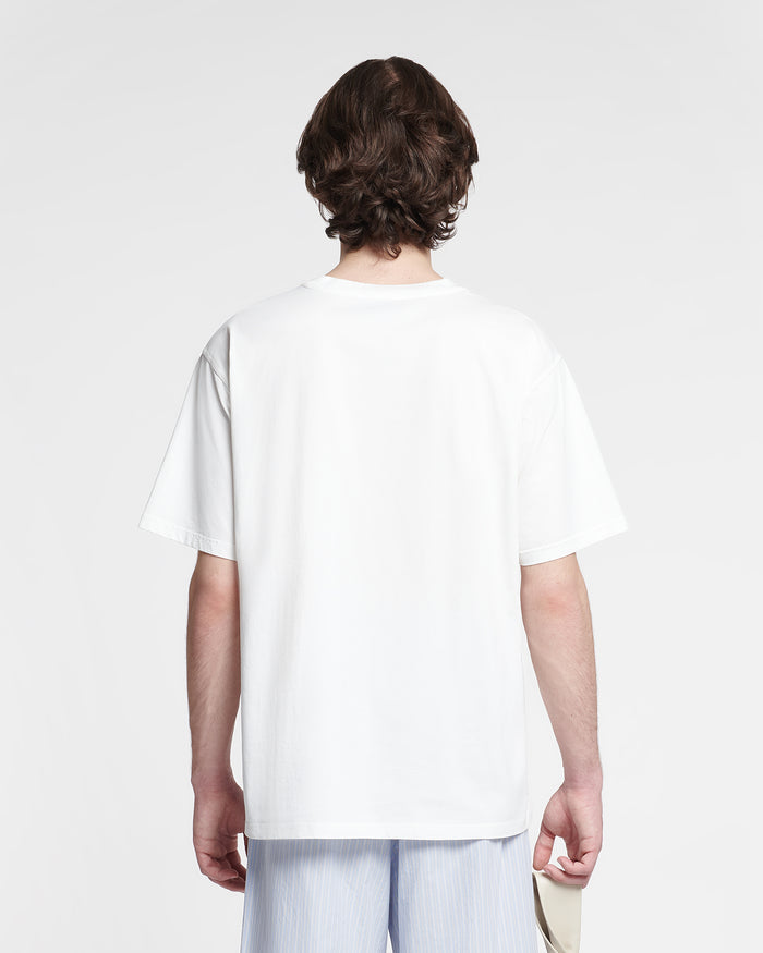Reece - Embroidered T-shirt  - Off White