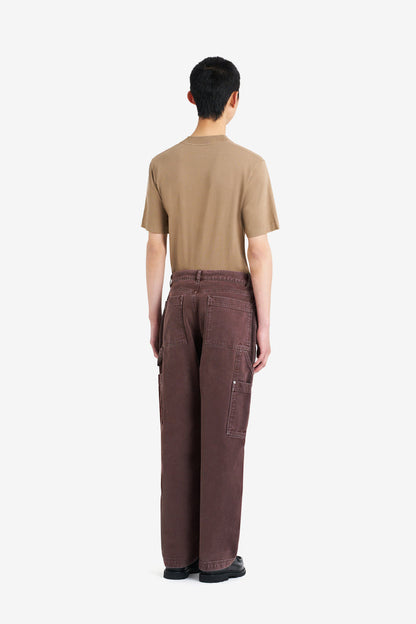 ETUDES STUDIO REGULAR CARPENTER PANT BROWN 5