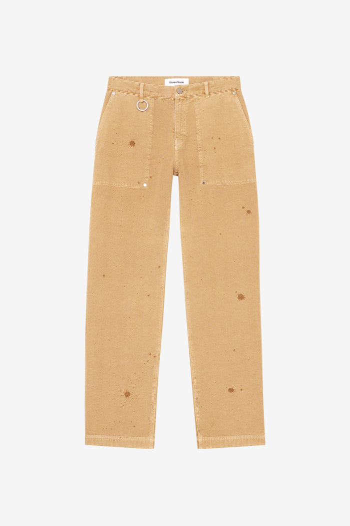 ETUDES STUDIO REGULAR CARPENTER PANTS CAMEL 1