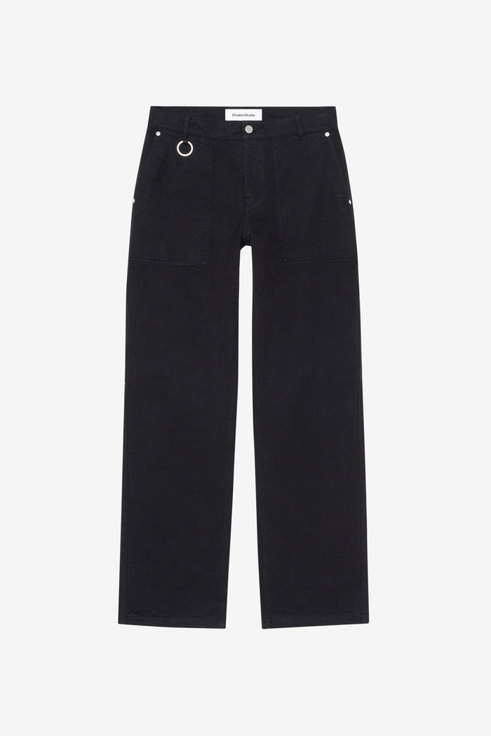 ETUDES STUDIO REGULAR CARPENTER PANTS BLACK 1