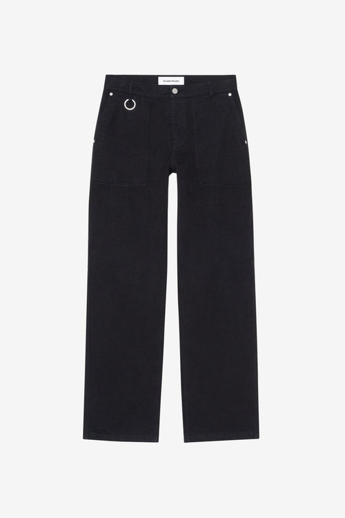 ETUDES STUDIO REGULAR CARPENTER PANTS BLACK 1