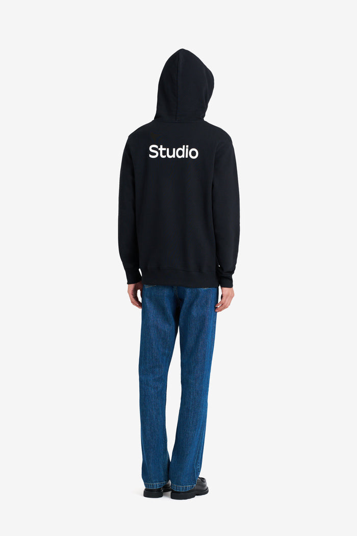 REGULAR HOODIE ETUDES STUDIO BLACK 5