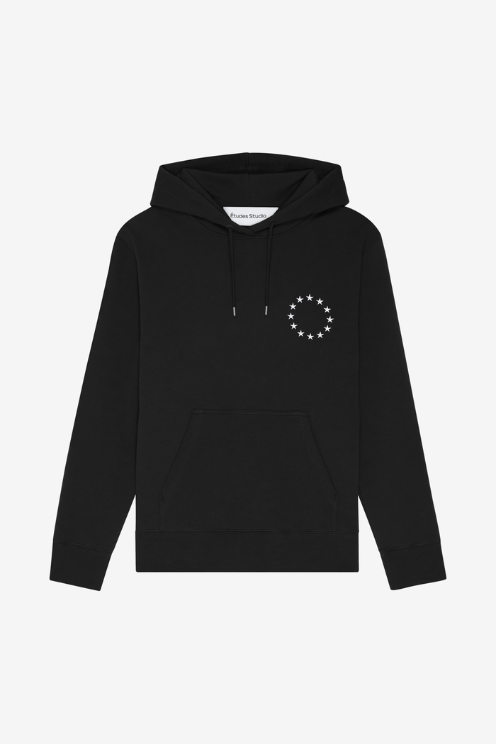 REGULAR HOODIE EUROPA BLACK