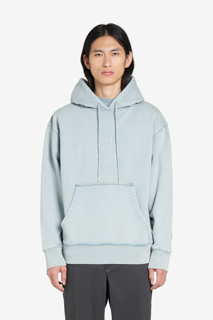 RELAX HOODIE CIRCLE XXS / BLUE GRAY