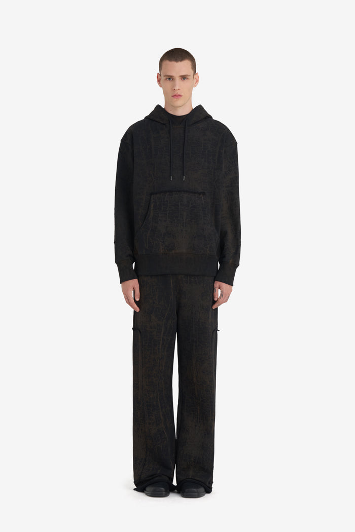 RELAX HOODIE OPTIONS CRACKED XXS / BLACK