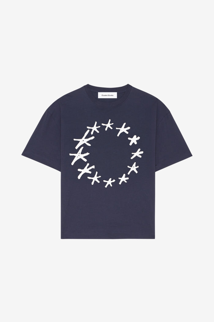 ETUDES STUDIO RELAX T-SHIRT STARS NAVY 1