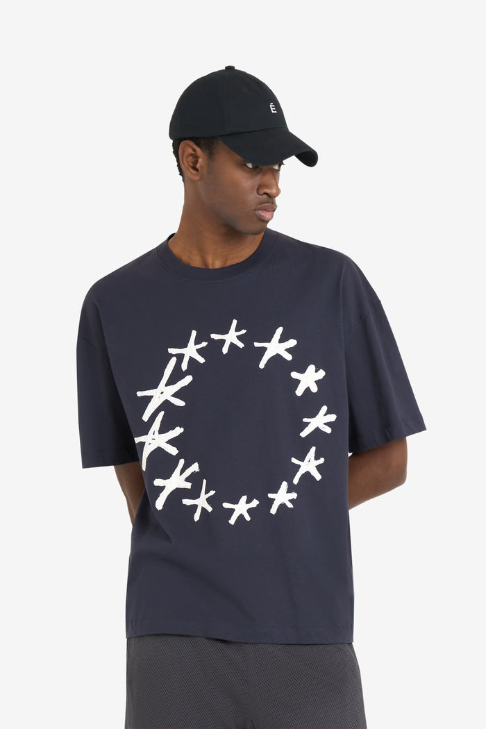 ETUDES STUDIO RELAX T-SHIRT STARS NAVY 3