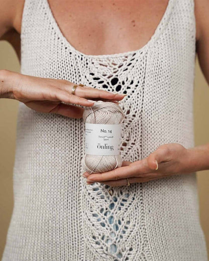 Rēsu summer top, Önling No 14 knitting kit