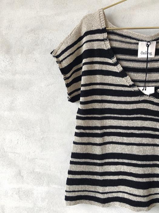 Retro summer top in 2 colors by Önling, No 12 knitting kit