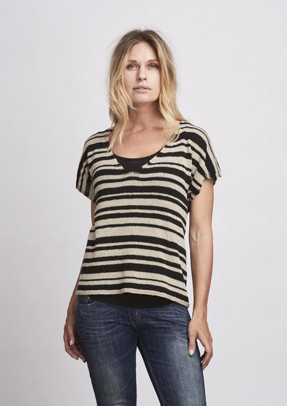 Retro summer top in 2 colors by Önling, No 12 knitting kit