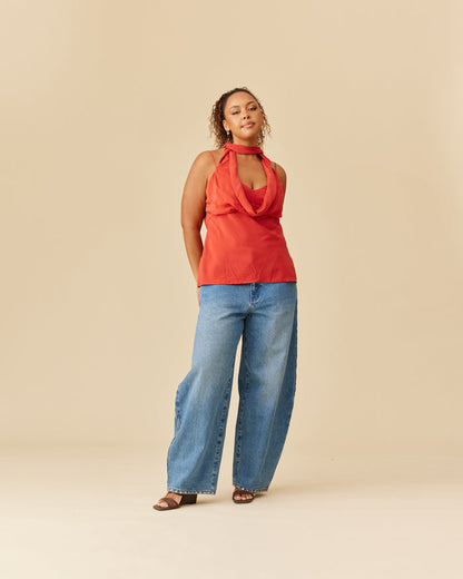 RILEY SASH CAMISOLE FIREWHIRL