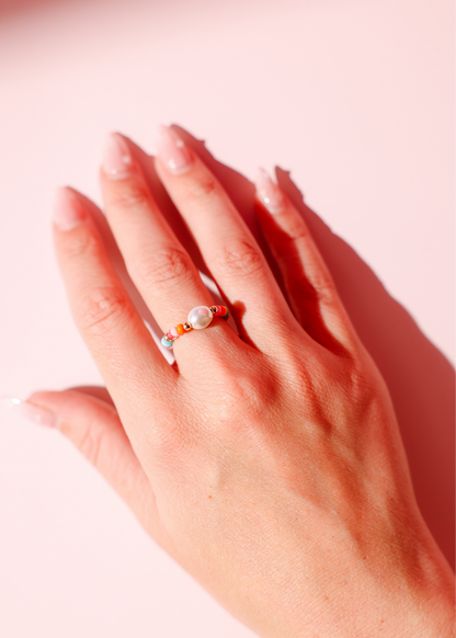 Ring Sprinkle Snowcone Pearl