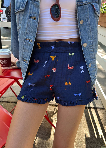 Rini Short - Navy Red Multi