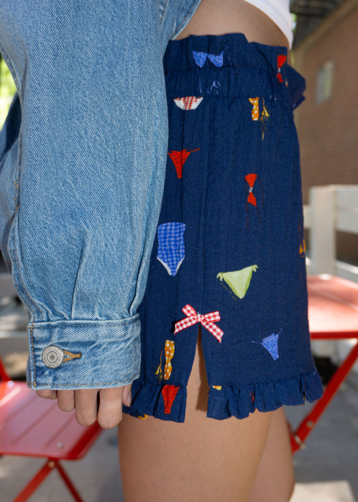 Rini Short - Navy Red Multi