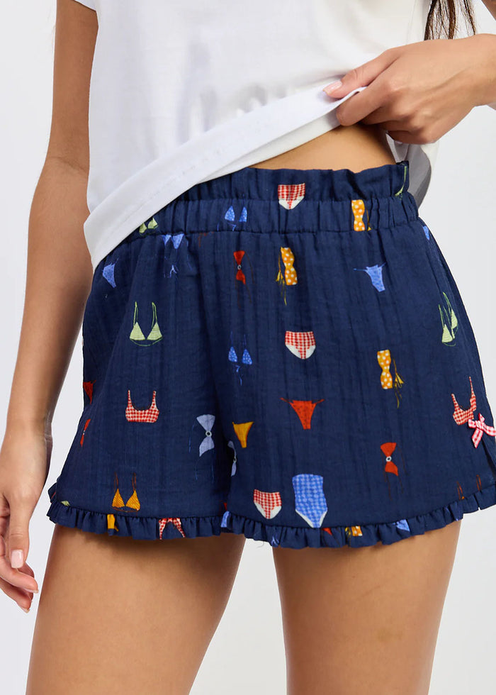 Rini Short - Navy Red Multi