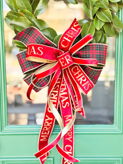 RL Noel Magnolia Wreath & Lux Bow
