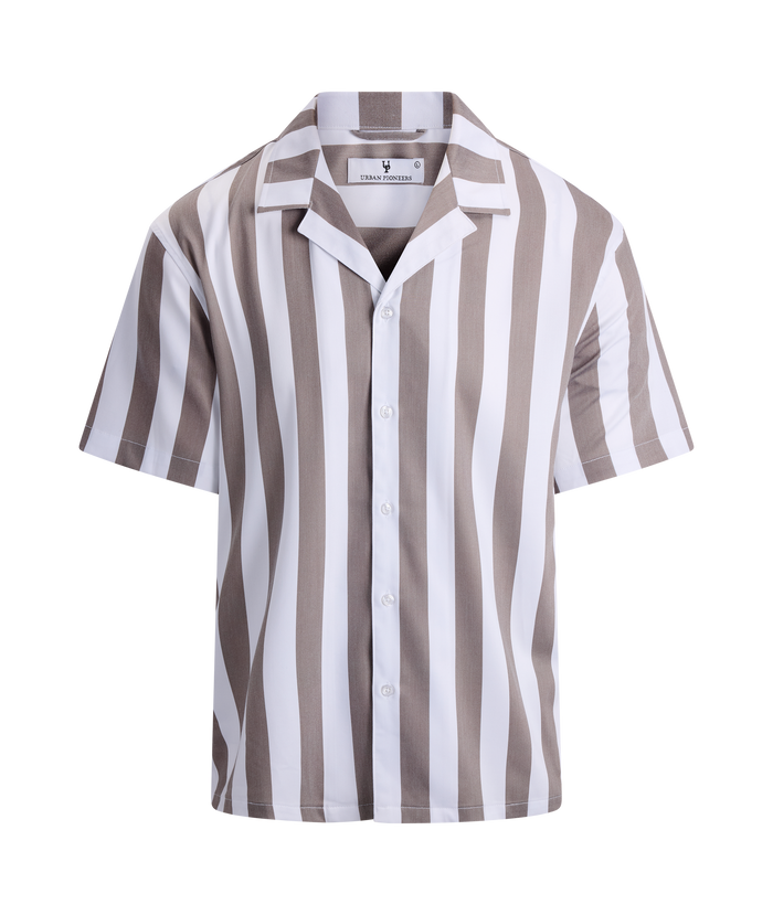 Urban Pioneers Male Rodrigo SS Shirt SS SHIRT CHOCOLATE CHIP