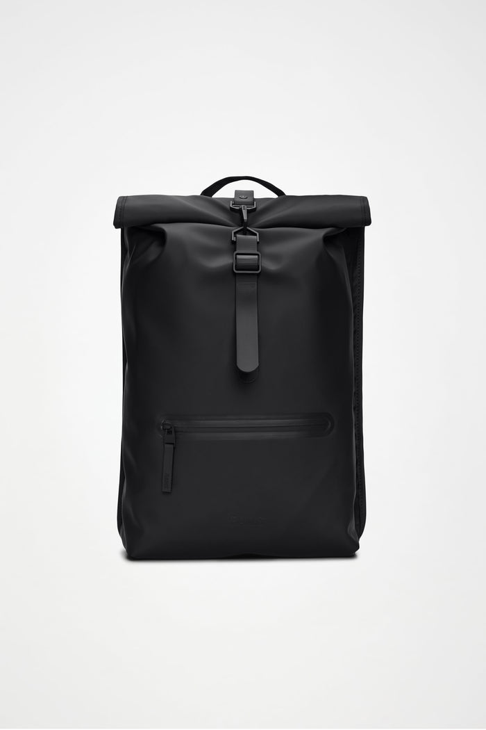 RAINS Rolltop Rucksack Black 19L H48 x D11 x W32 cm Backpack