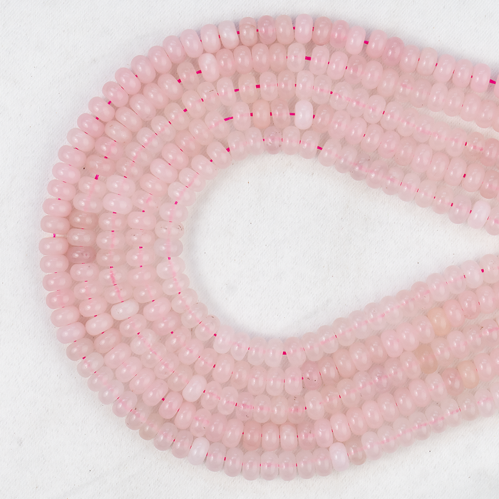Rondelle Beads | Rose Quartz | Crystal Beads for Jewelry