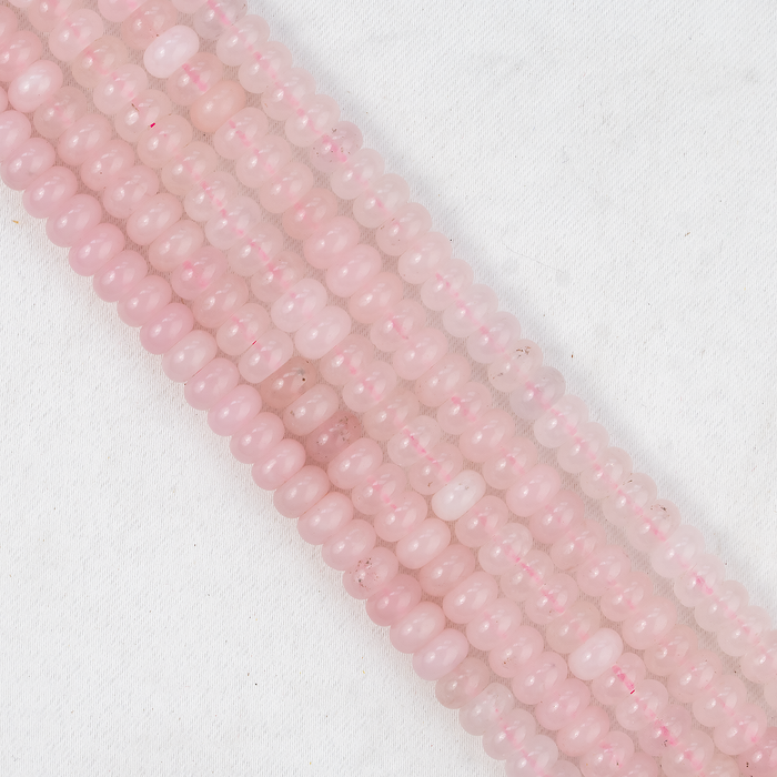 Rondelle Beads | Rose Quartz | Crystal Beads for Jewelry