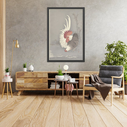 A framed image of