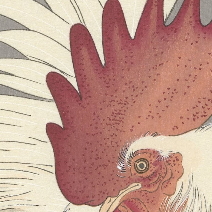 Rooster and Chicken by Ohara Koson, 1900