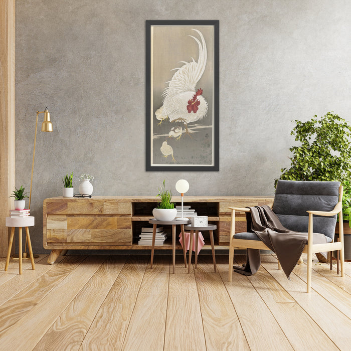 A framed image of
