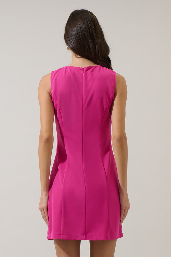 Rosalie Bows Sleeveless Mini Dress