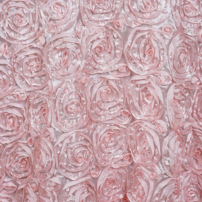 Pink ribbon roses textured backdrop for crafts and decor. #whtbkgd