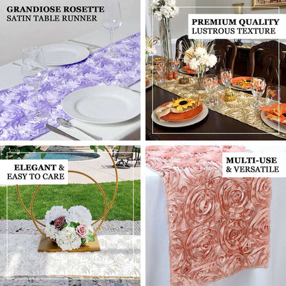 Elegant satin table runners in various colors for versatile dining decor.
