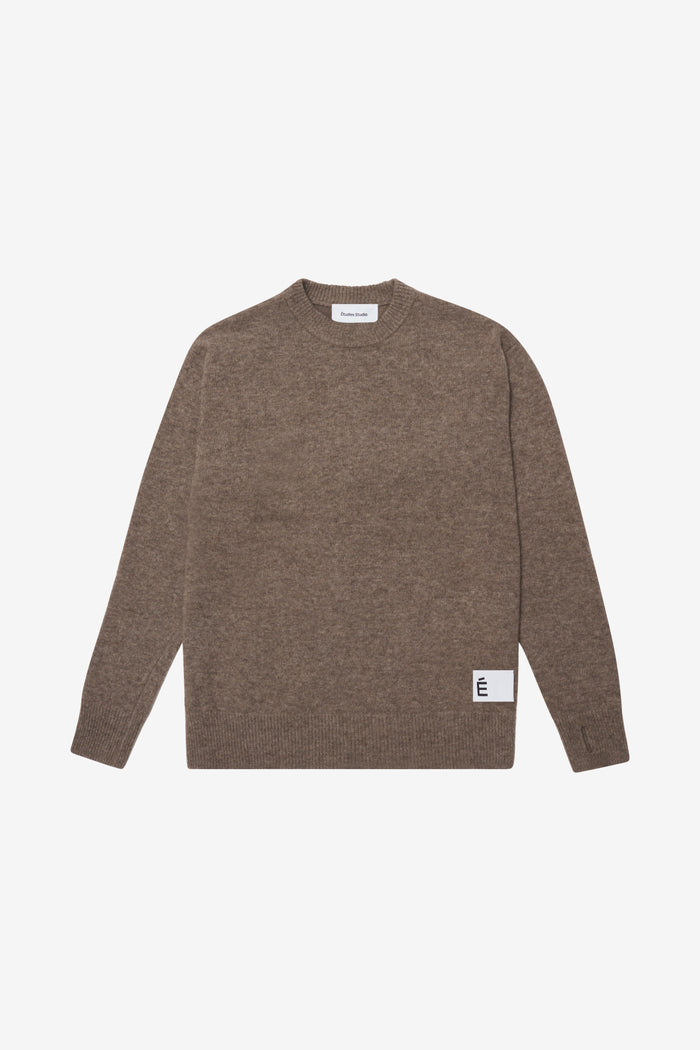 ETUDES STUDIO ROUND NECK DARK BROWN 1