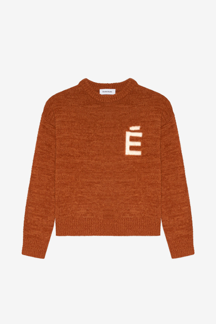 ETUDES STUDIO ROUND NECK SWEATER E CAMEL 1