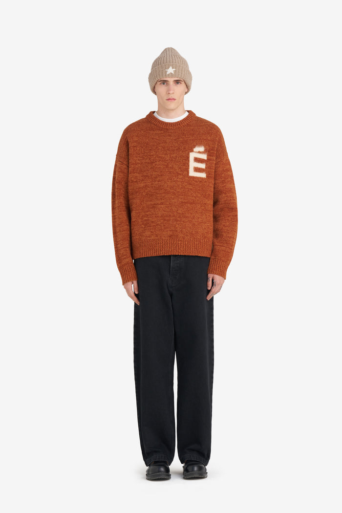 ETUDES STUDIO ROUND NECK SWEATER E CAMEL 3