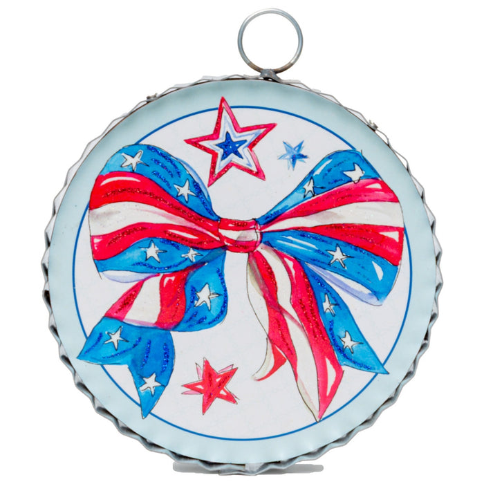 Round Top Print Mini Stars & Stripes Circle