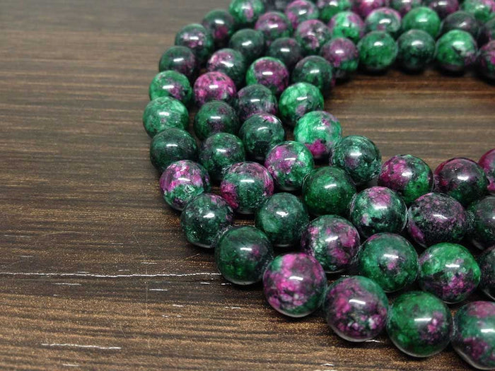 Ruby Zoisite Gemstone Mala, 108 Prayer Bead Mala.
