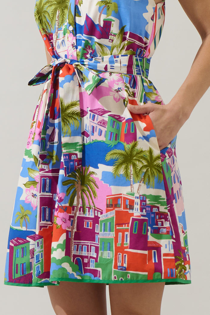 Rumi Town Olera Ruffle Mini Dress