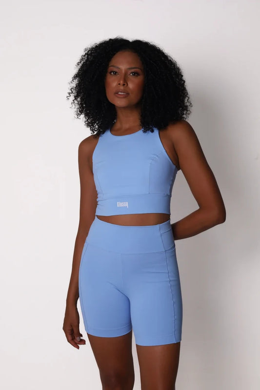 Running Pulse Short in Baby Blue | Glossy