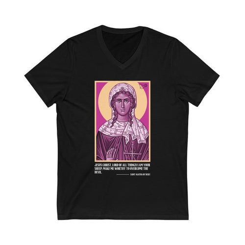 Saint Agatha Unisex V-Neck